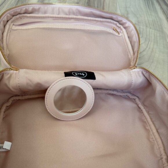 Pretty Simple Madelyn Bow Makeup Bag - Soft Pink NWT - Picture 6 of 7